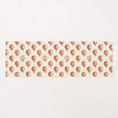 Schattigee Latte Art in Rode Koffiemokken Patroon Yogamat (Voorkant (horizontaal))