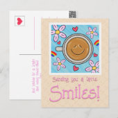 Schattigee latte glimlacht aan je denken briefkaart (Voorkant / Achterkant)