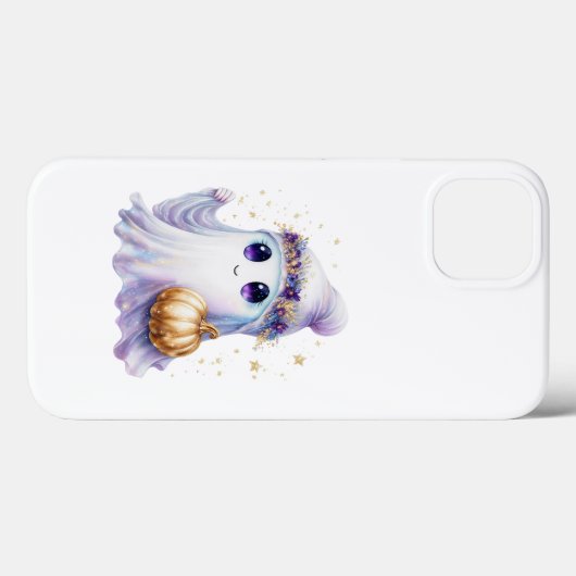 Schattigee Lavendar Paarse Ghost Halloween Spooky  Case-Mate iPhone Case (Achterkant (horizontaal))