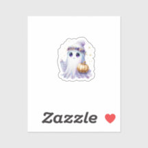 Schattigee Lavendar Paarse Ghost Halloween Spooky 