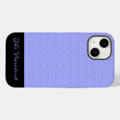 Schattigee lavendel blauw en elegant Case-Mate iPhone case (Achterkant (horizontaal))