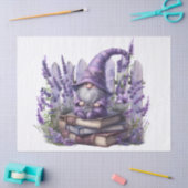 Schattigee Lavendel Bloemen Boek Gnoom Tissuepapier (Craft)