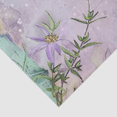 Schattigee lavendel bloemenknop tissuepapier (Detail)