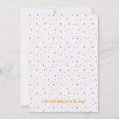 Schattigee lavendel Waterverf Ghost Baby shower Kaart (Achterkant)