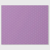 Schattigee lavendel wit kleine sneeuwvlokken minim cadeaupapier (Vlak)