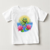 Schattigee Leapfrog Ruffle T shirt verjaardag gepe (Voorkant)