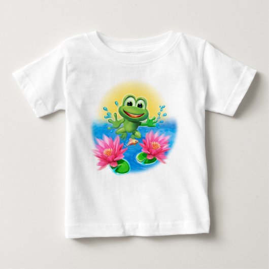 Schattigee Leapfrog Ruffle T shirt verjaardag gepe (Voorkant)