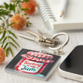 Schattigee leerkracht terug naar school sleutelhanger (Voorkant Rechts)