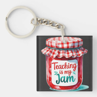 Schattigee leerkracht terug naar school sleutelhanger