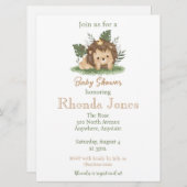 Schattigee Leeuw baby boy douche Kaart (Voorkant / Achterkant)