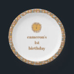 Schattigee Leeuw Baby Kinder Dier Custom Verjaarda Papieren Bordje<br><div class="desc">Schattigee Leeuw Baby Kinder Dier Custom 1e Verjaardagsfeestje Papier Borden</div>