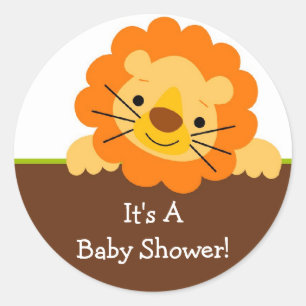 Schattigee Leeuw Baby shower Sticker