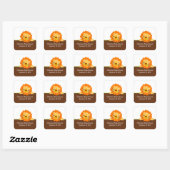 Schattigee Leeuw Baby shower Vierkante Sticker! Vierkante Sticker (Vel)