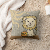 Schattigee Leeuw en Uil Sierkussen voor jongen of  (Deken)