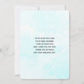 Schattigee Leeuw Gevist van de Maan Waterverf Bedankkaart (Achterkant)