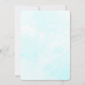 Schattigee Leeuw Gevist van de Maan Waterverf Save The Date (Achterkant)