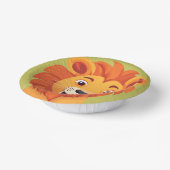 Schattigee leeuw Gezicht safari Wild oerwoud Verja Papieren Kommen (Gebogen)