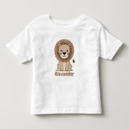 Schattigee Leeuw Kinder Naam personaliseerbaar Shirts