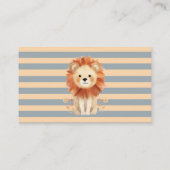 Schattigee Leeuw met Stripes Boeken voor Baby Informatiekaartje (Achterkant)