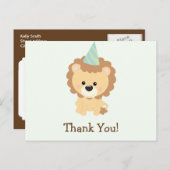 Schattigee Leeuw Oerwoud Dier Dank u Briefkaart (Voorkant / Achterkant)