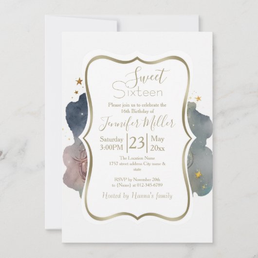 Schattigee leeuw slaapt op de maan kaart (Voorkant)