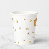 Schattigee leeuw & sterren. Grappige safari baby k Papieren Bekers (Rechts)