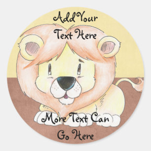Schattigee leeuw Stickers