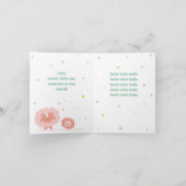 Schattigee Leeuw welkom kleine baby op munt Kaart (Binnen)