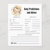 Schattigee Leeuwenkoning Baby Voorspellingen en Ad (Voorkant)