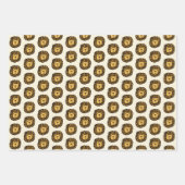 Schattigee leeuwentekening inpakpapier vel (Voorkant)