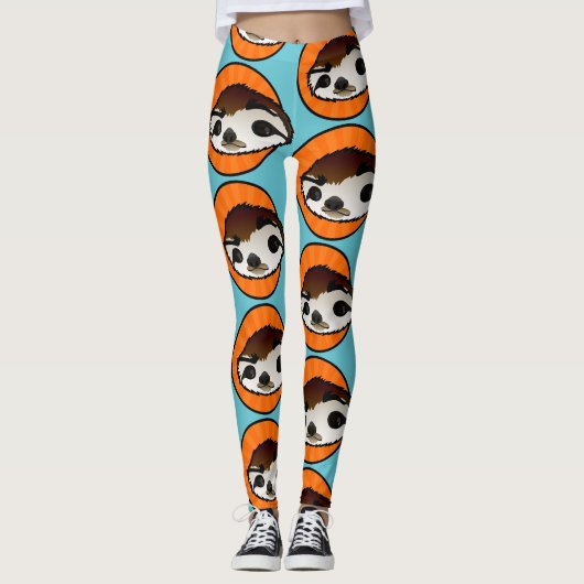 SCHATTIGEE LEGGINGS VAN HET GRAFISCH PATROON VAN D (Voorkant)