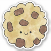 Schattigee lekkere chocoladekoekje sticker (Voorkant)