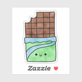 Schattigee lekkere chocoladereep sticker