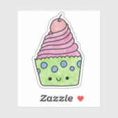 Schattigee lekkere cupcake sticker (Vel)