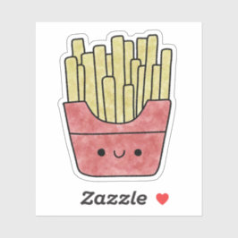 Schattigee lekkere friet sticker