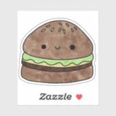 Schattigee lekkere hamburger sticker (Vel)