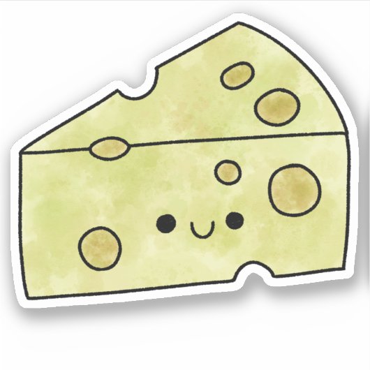 Schattigee lekkere kaas sticker (Voorkant)