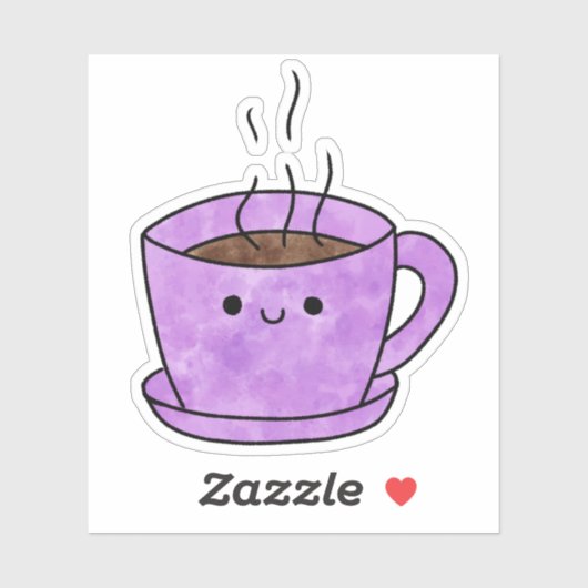 Schattigee lekkere koffie sticker (Vel)