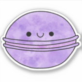 Schattigee lekkere macaron sticker (Voorkant)