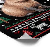 Schattigee Lelijke Capyra Kerst 2 Poster (Hoek)