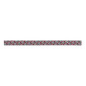 Schattigee lelijke kersttrui patroon rood/grijs grosgrain lint (Voorkant)