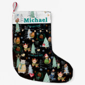 Schattigee lelijke trui kerstfeest kleine kerstsok (Voorkant)