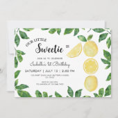 Schattigee Lemon 1e Verjaardag Kaart (Voorkant)