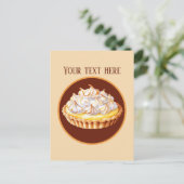 Schattigee Lemon Meringue Pie toevoegen bericht Briefkaart (Staand voorkant)