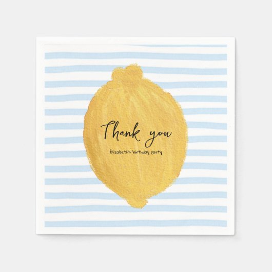 Schattigee Lemon Paper servetten voor Party (Voorkant)