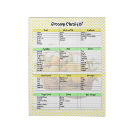 Schattigee Lemon Pie boodschappenlijst Notitieblok