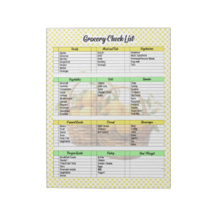 Schattigee Lemon Pie boodschappenlijst Notitieblok