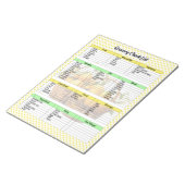 Schattigee Lemon Pie boodschappenlijst Notitieblok (Schuin)