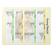 Schattigee Lemon Pie boodschappenlijst Notitieblok (Voorkant)