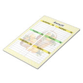 Schattigee Lemon Pie boodschappenlijst Notitieblok (Schuin)